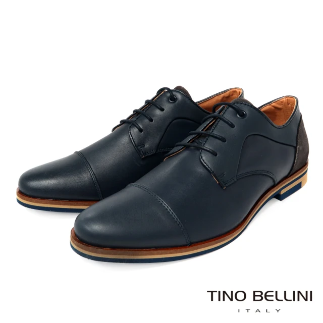 TINO BELLINI 貝里尼TINO BELLINI 貝里尼 葡萄牙進口經典綁帶紳士鞋HM2T038-4(深邃藍)