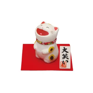 【RYUKODO龍虎堂】日本手工製和紙大笑開運擺飾(貓咪款)