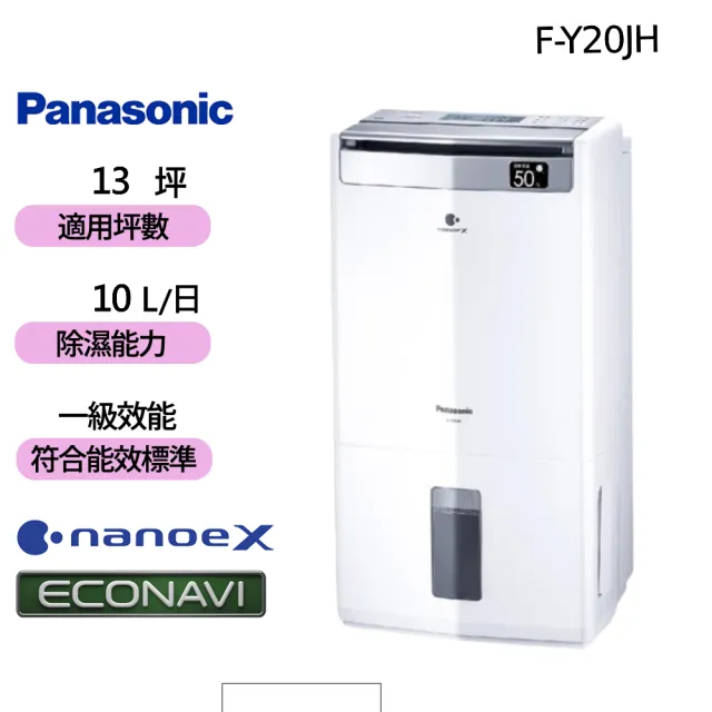 Panasonic 國際牌】10公升智慧清淨除濕機(F-Y20JH) - momo購物網- 好評