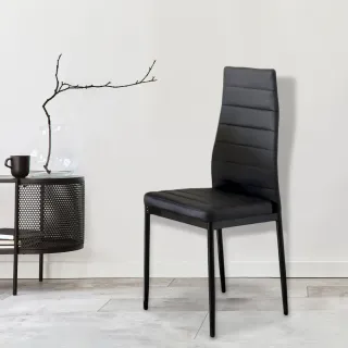 【E-home】Mano曼諾經典高背餐椅 3色可選(休閒椅 網美椅 會客椅 美甲)