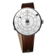 【klokers 庫克】KLOK-01-D2 灰色錶頭+單圈皮革錶帶