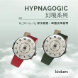 【klokers 庫克】幻境系列 KLOK-01-H3 綠字錶頭+單圈皮革錶帶