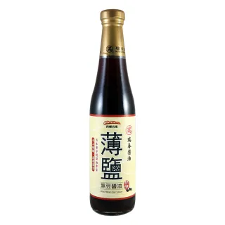 【瑞春醬油】薄鹽黑豆醬油420mlx1瓶(黑豆純釀造)