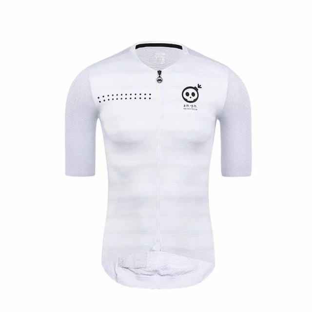 MONTON am-pm白色男款短上衣(男性自行車服飾/短袖