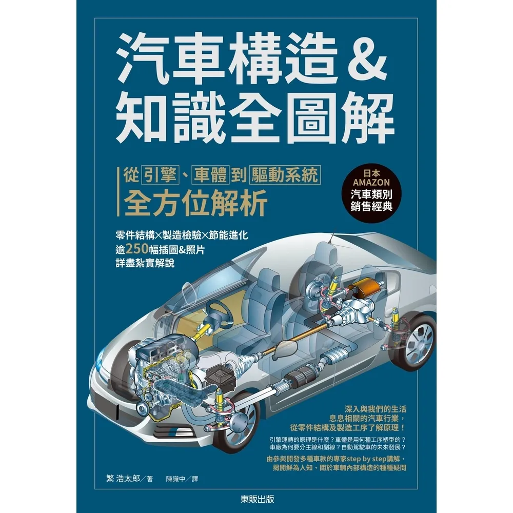 【momoBOOK】汽車構造&知識全圖解：從引擎、車體到驅動系統全方位解析(電子書)