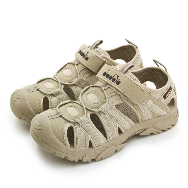 【DIADORA】男 迪亞多那 多功能護趾運動涼鞋 原始叢林系列(卡其 71311)