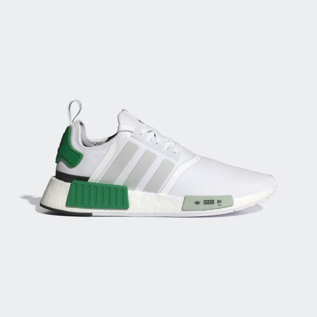 adidas 愛迪達 NMD_R1 男 休閒鞋 運動 經典 三葉草 襪套式 針織 避震 穿搭 白 綠(IF3496)