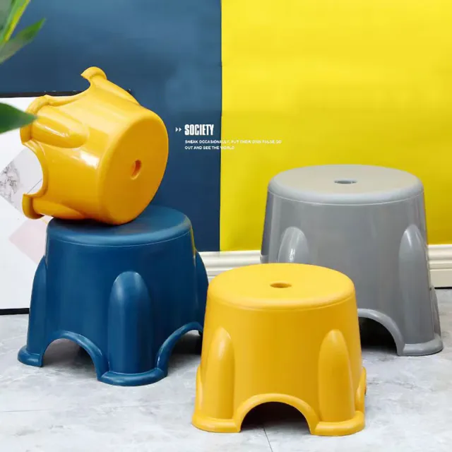【bebehome】莫蘭迪色防滑小圓凳-小款(可堆疊矮凳小板凳/浴室洗澡凳/排排凳/鞋凳)
