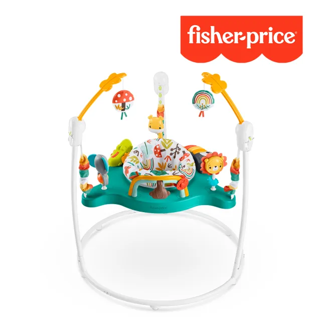 【Fisher price 費雪】森林跳跳樂(跳跳椅/寶寶跳/360度旋轉/練習站立)