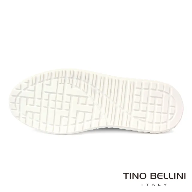 【TINO BELLINI 貝里尼】男款 葡萄牙進口丹寧綁帶休閒鞋HM4T017-4(單寧藍)
