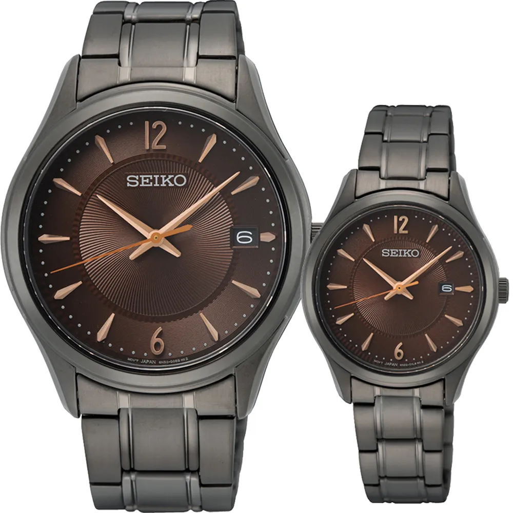 【SEIKO 精工】CS 台灣限量款 城市情侶手錶 對錶 送行動電源(SUR519P1+SUR521P1 / 6N52-00D0U+6N22-00N0U)