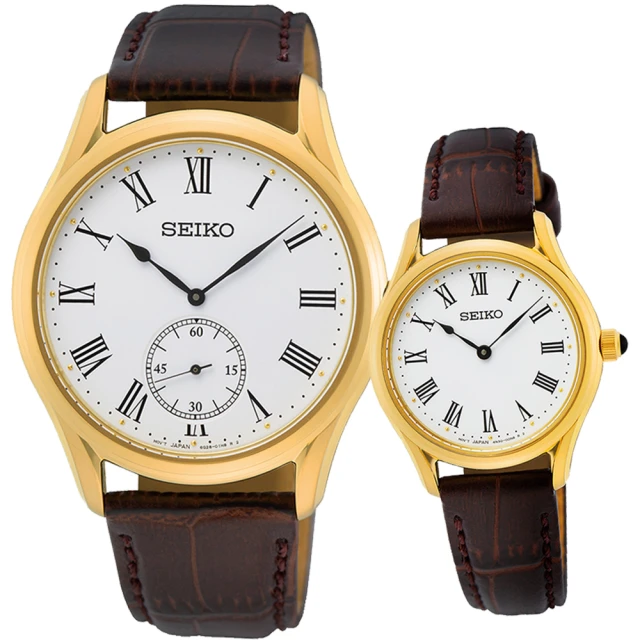 SEIKO 精工 CS 城市情侶手錶 對錶 新年禮物(SRK050P1+SWR072P1)