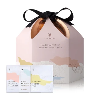 【小葉覓蜜】春季新茶系列-蜜香紅/高山烏龍/雲南頂級普洱 茶包x1盒 茶包禮盒(3.5gx30包/盒)