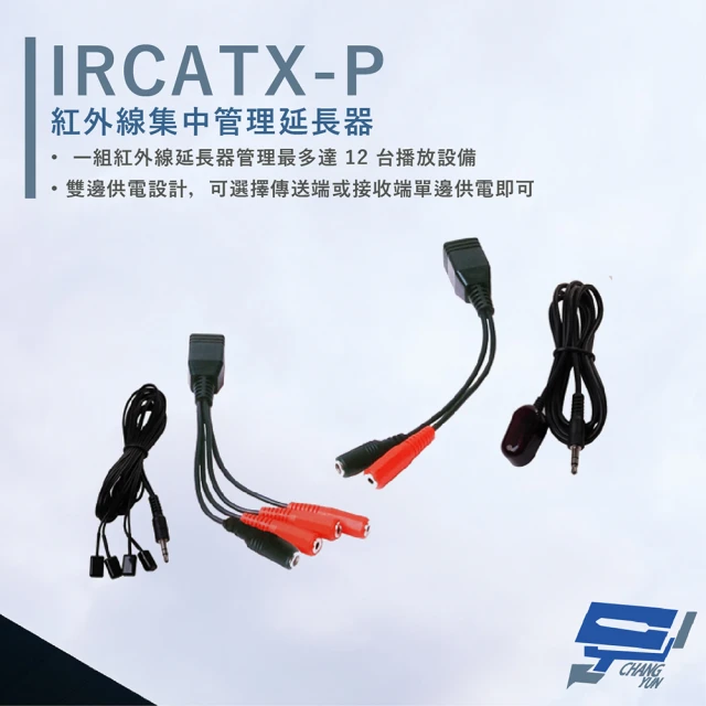 CHANG YUN 昌運CHANG YUN 昌運 HANWELL IRCATX-P 紅外線集中管理延長器 CATX 最多管理12台 LED指示燈