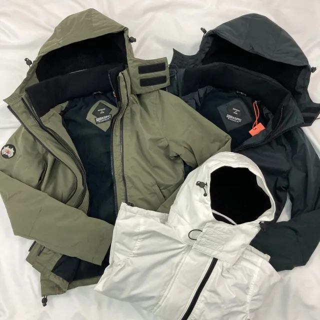 【Superdry】極度乾燥 女外套 新一代 女款 三拉鍊 防風外套  刷毛  連帽 外套 防風衣(防風外套 8364)