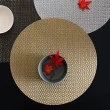 【Chilewich】Origami紗線編織系列-圓型餐墊4件組(蜂蜜茶棕)
