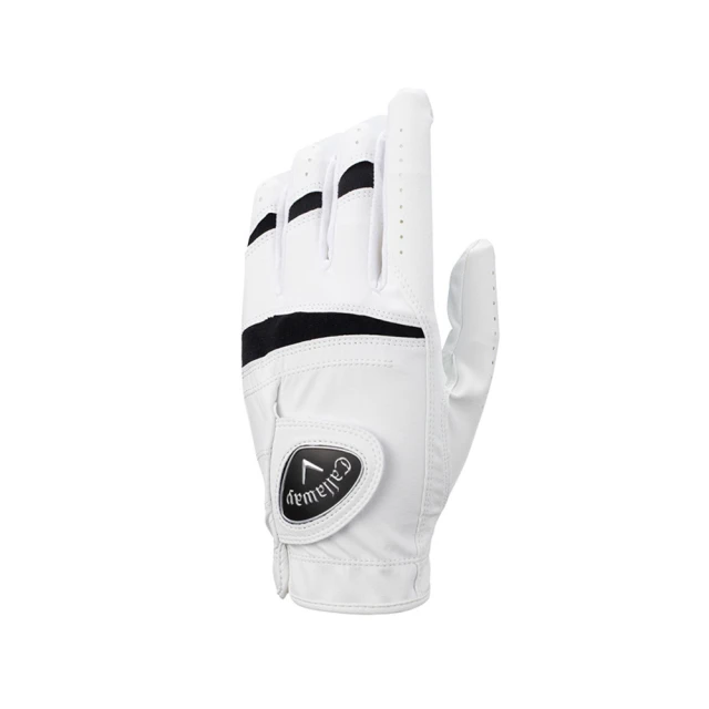 【Callaway 卡拉威】ALL WEATHER GLOVE 男士 高爾夫球手套 左手 白/黑色