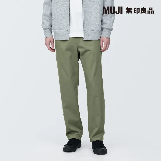 【MUJI 無印良品】男棉混綾織舒適長褲(共6色)