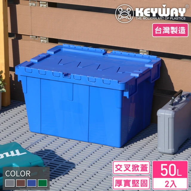 【KEYWAY 聯府】克勒斯3號物流箱-2入 藍(搬運箱 運輸箱 收納箱 MIT台灣製造)