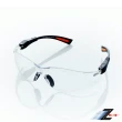 【Z-POLS】新款頂級多功能可調腳設計抗UV400 PC材質運動透明眼鏡(輕巧彈性配戴舒適帥氣透明款)