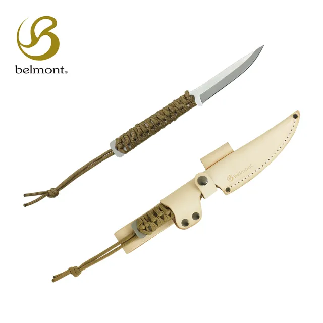 【Belmont】戶外野戰刀 BM-164(附牛皮刀鞘)