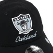 【NEW ERA】棒球帽 NFL 黑 白 940帽型 奧克蘭突襲者 可調式帽圍 刺繡 老帽 帽子(NE13957177)