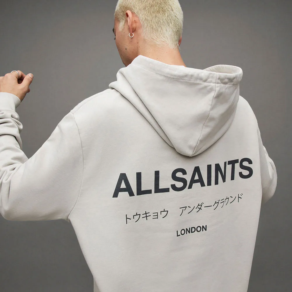 【ALLSAINTS】UNDERGROUND 純棉LOGO連帽衛衣 MG132Y(舒適版型)