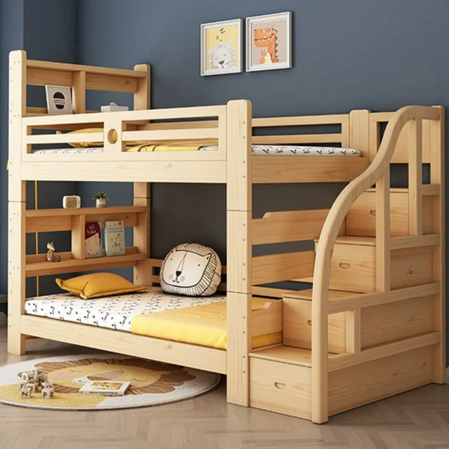 HA BABY 兒童高架床 直腿階梯款-標準單人床型尺寸(兒