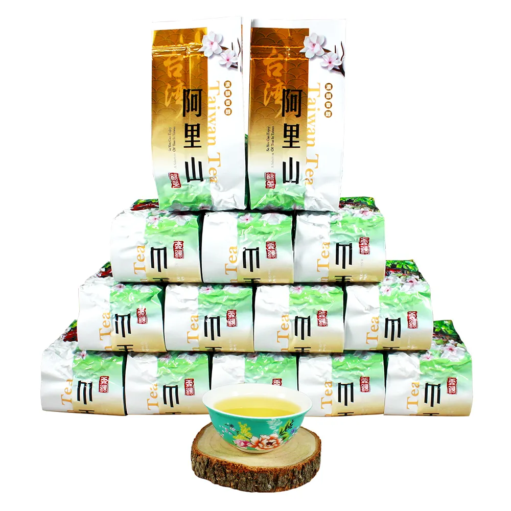 【龍源茶品】阿里山香醇極品烏龍茶14包組(150g/包-共3.5斤/附提袋;生青茶;無焙火;微發酵)