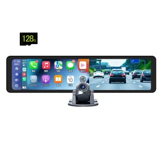 【領先者】ES-629 送128G卡 CarPlay 2K高清流媒體 12吋全螢幕觸控 後視鏡行車記錄器(行車紀錄器)
