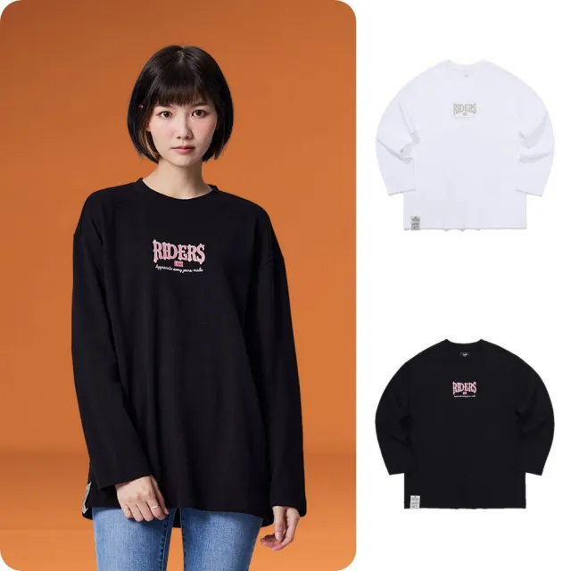 【Lee】女裝 長袖T恤 / 胸前RIDERS印花 共2色 季節性版型(LB309007K11 / LB309007K15)