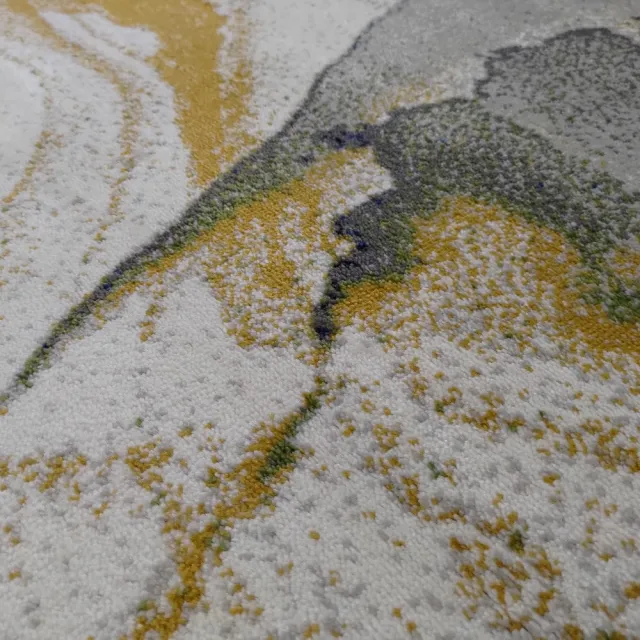 【山德力】抽象藝術風地毯 200x290cm 艾森(藍色 黃色 米白)