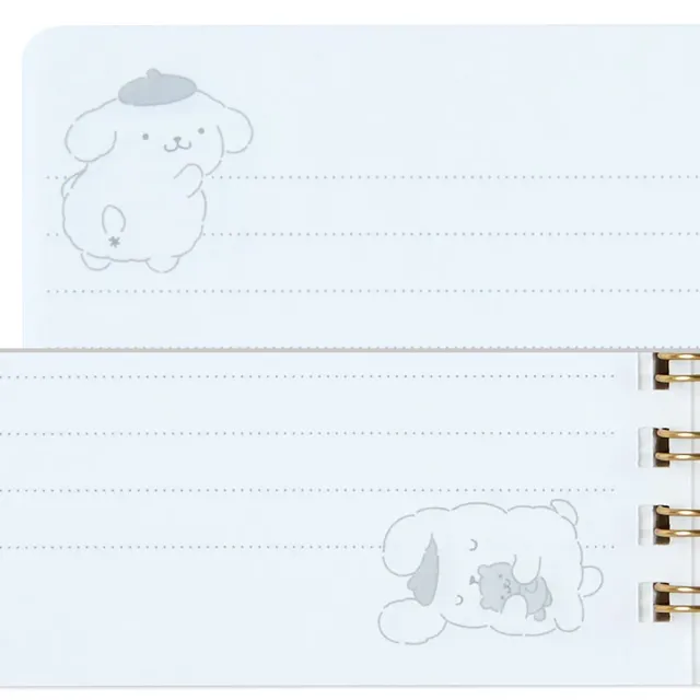 【SANRIO 三麗鷗】蓬鬆毛絨系列 B6 線圈筆記本 布丁狗