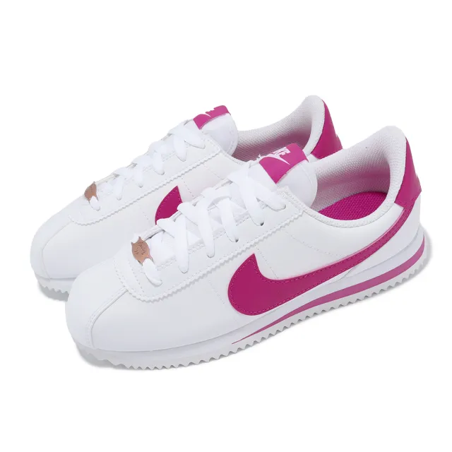 【NIKE 耐吉】阿甘鞋 Cortez Basic Sl GS 大童 女鞋 經典 休閒鞋 復古 皮革 單一價(904764-109)