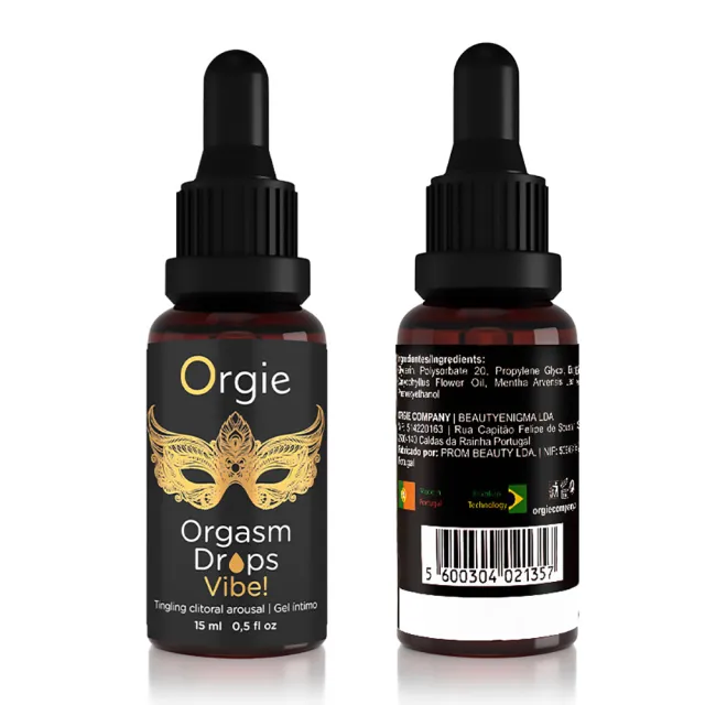 【葡萄牙Orgie】陰蒂震動高潮液1入(小金瓶_15ml 新一代濃縮款)