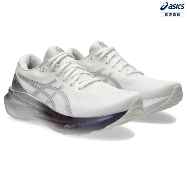 【asics 亞瑟士】GEL-KAYANO 30 PLATINUM 女款 PLATINUM白金系列 支撐 慢跑鞋(1012B718-100)