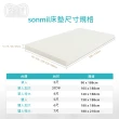 【sonmil】防蹣防水95%高純度乳膠床墊5尺5cm雙人床墊 3M吸濕排汗透氣(頂級先進醫材大廠)