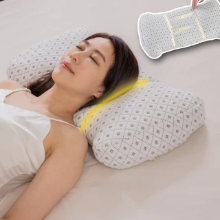 【日本旭川】區域調整型機能睡眠枕1入(可調式枕頭 五區調整 高度DIY 光電子親膚表布)