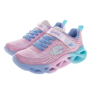 【SKECHERS】女童系列 燈鞋 TWISTY BRIGHTS(302325LPKMT)