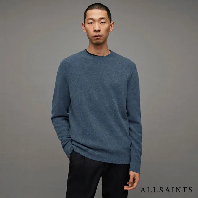 【ALLSAINTS】STRIKE 柔軟羊毛公羊頭骨針織上衣 MK019V(常規版型)