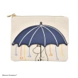 【小禮堂】Moomin 帆布小物收納包 - 雨傘款(平輸品)