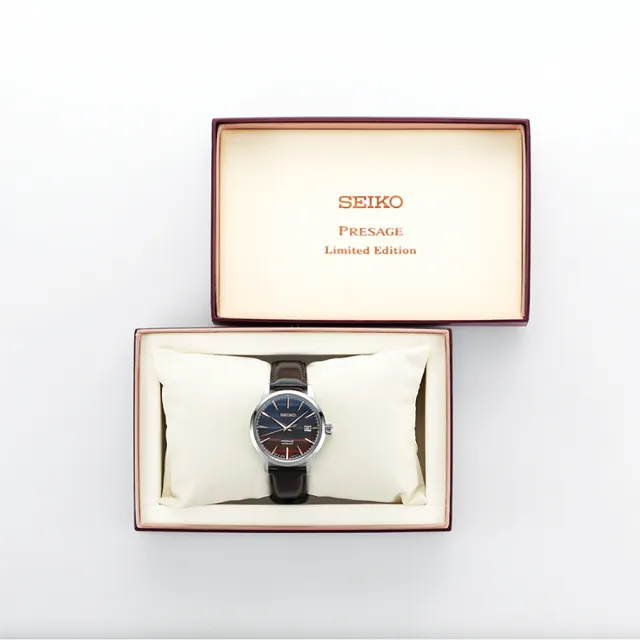 【SEIKO 精工】Presage 限量 紫色日落 STAR BAR 聯名機械錶 送行動電源 畢業禮物(SRPK75J1/4R35-06F0P)