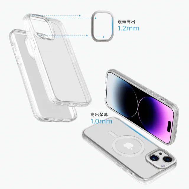 【grantclassic特經典】無限殼能 Inficase iPhone15系列 透明手機殼 磁吸款(官方品牌館)