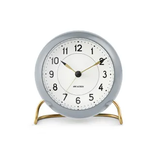 【北歐櫥窗】Arne Jacobsen Clocks AJ 柔情桌鐘(Station、淺灰)