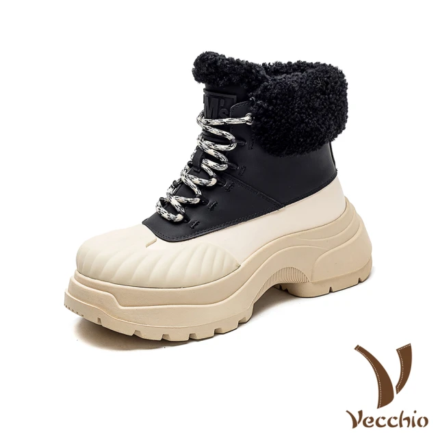 HAPPY WALK 輕量時尚釦飾雙層防水防滑加厚保暖雪靴(