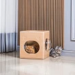 【Doaa】寵物跳跳箱 淺木紋色(堆疊式貓窩 貓箱 貓玩具 寵物家具)