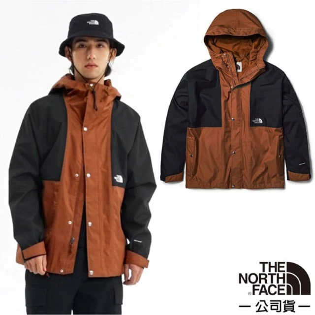 The North Face 男 M 78 RAIN TOP JACKET 戶外休閒防風防潑水外套.夾克(5JZJ-QHO 紅棕)