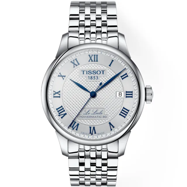 【TISSOT 天梭】LE LOCLE 力洛克 20周年自動機械對錶 (T0064071103303+T0062071103601)