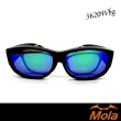 【MOLA 摩拉】前掛式近視偏光太陽眼鏡套鏡 彩色鍍膜 男女一般臉型 UV400(3620Wbrg)
