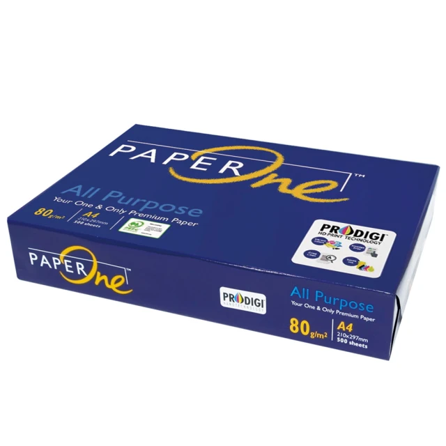 PaperOne All Purpose多功能影印紙 PEFC藍包(A4 80g 500張/包 /5包/箱 辦公用紙 事務用紙)